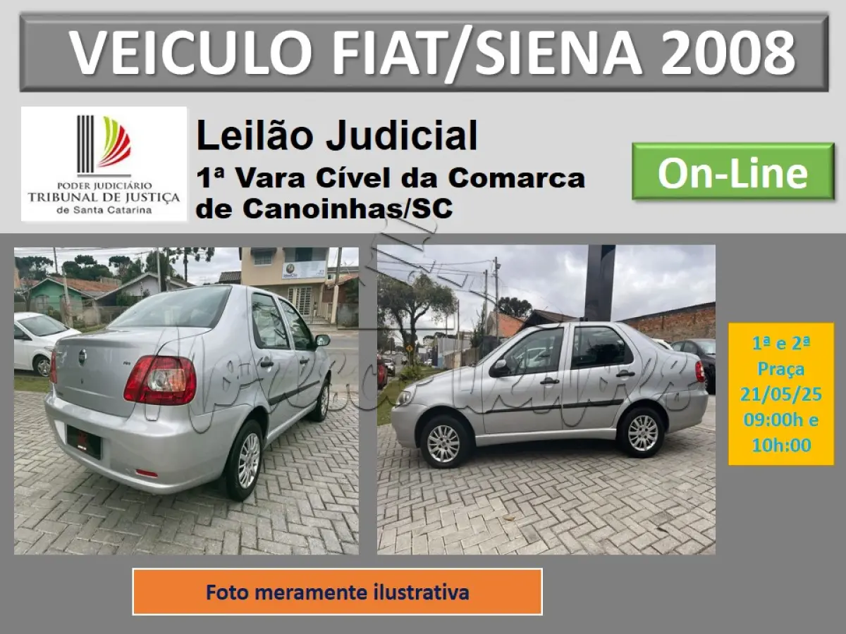 LOTE 001 - Automovel FIAT/SIENA fire flex