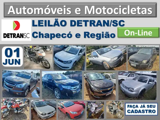 GRANDE LEILÃO DE VEÍCULOS DO DETRAN/SC