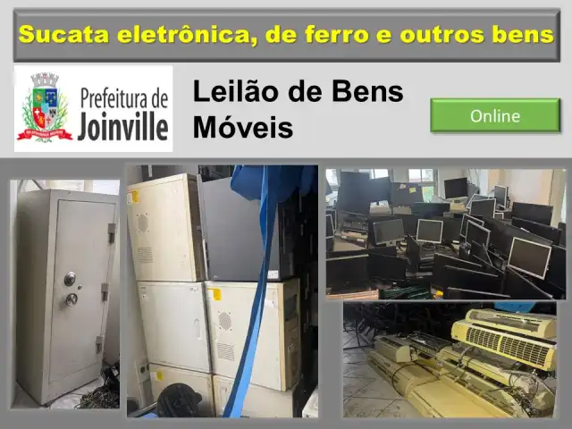 Leilão de bens móveis da Prefeitura de Joinville/SC