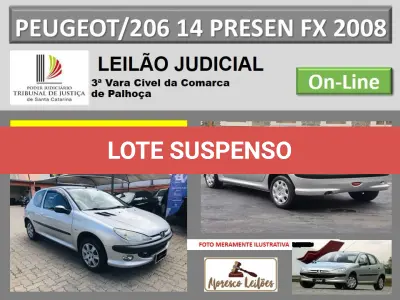 LOTE 001 - PEGEOUT 206 1.4 FLEX 2008