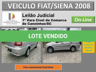 LOTE 001 - Automovel FIAT/SIENA fire flex