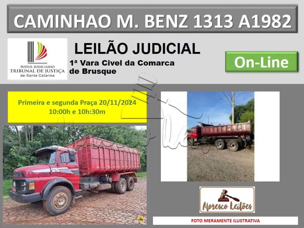 LOTE 001 - Veiculo Caminhão M. BENZ/L 1313