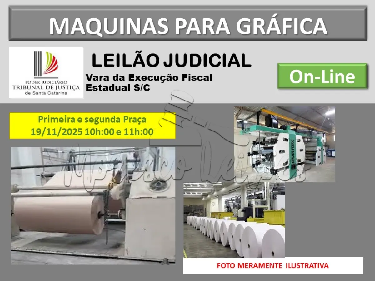 LOTE 002 - maquina grafica para embalagens