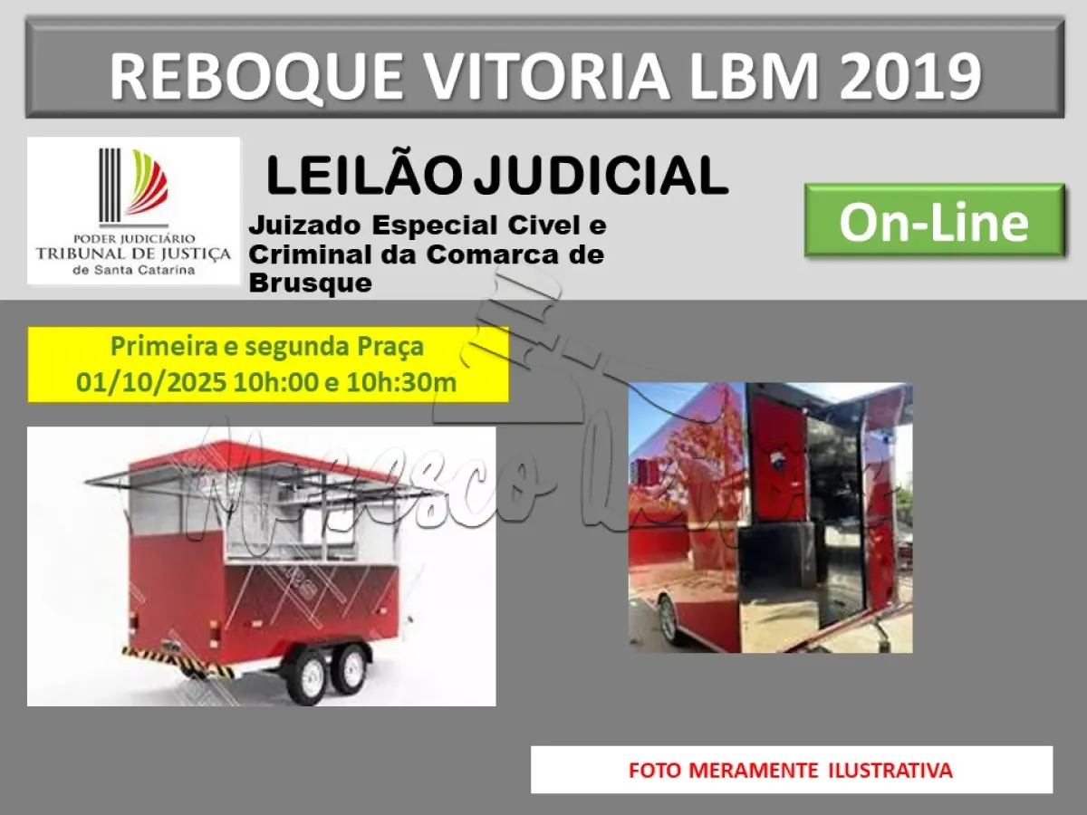 LOTE 001 - Um reboque vitória LBM