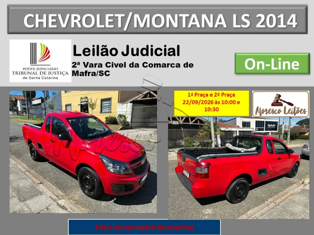 LOTE 001 - CHEVROLET/MONTANA LS (NACIONAL)