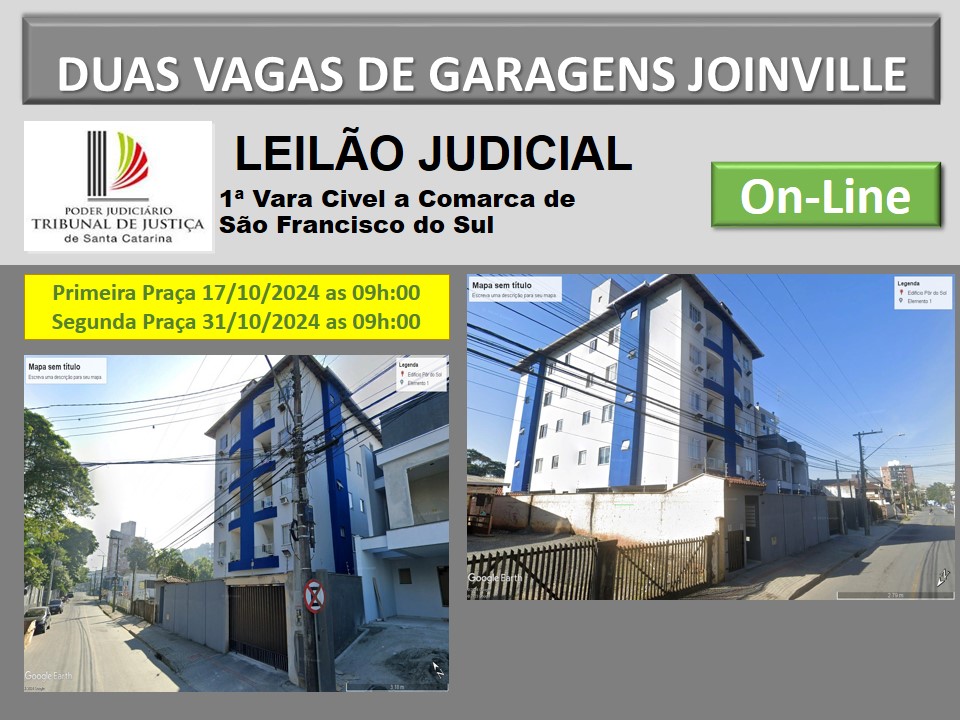 LEILAO JUDICIAL 1ª VARA CIVEL DE SÃO FRANCISCO DO SUL