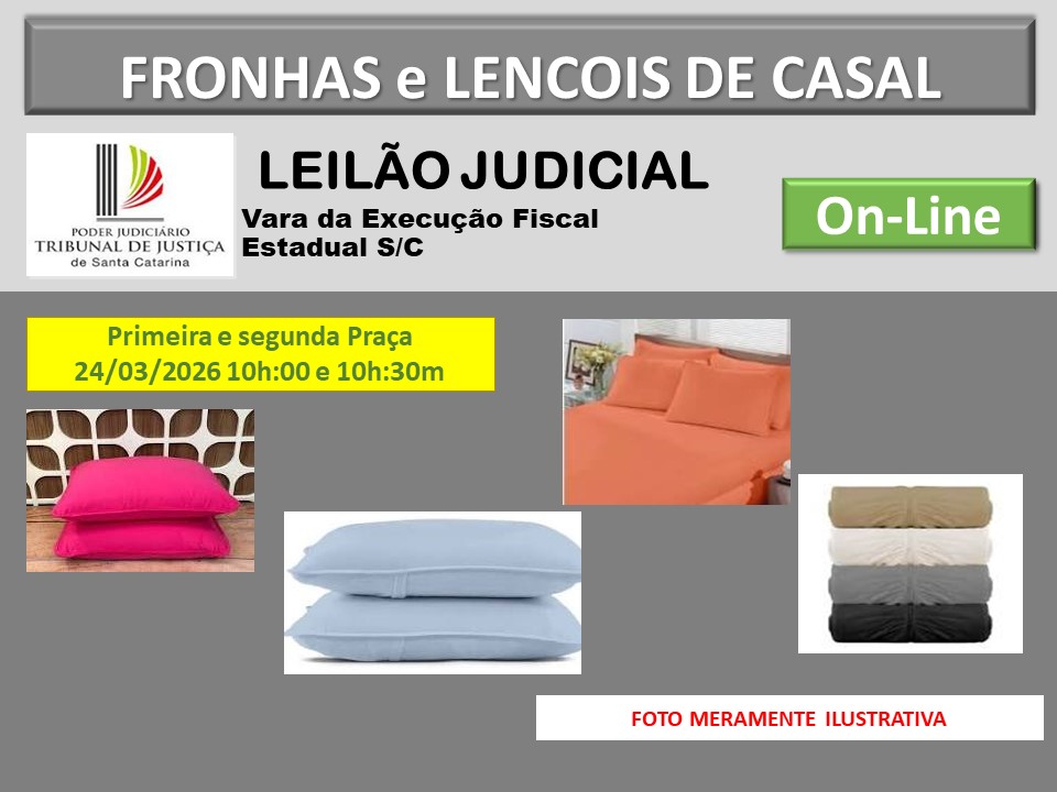 Leilão de fronhas e Lençol