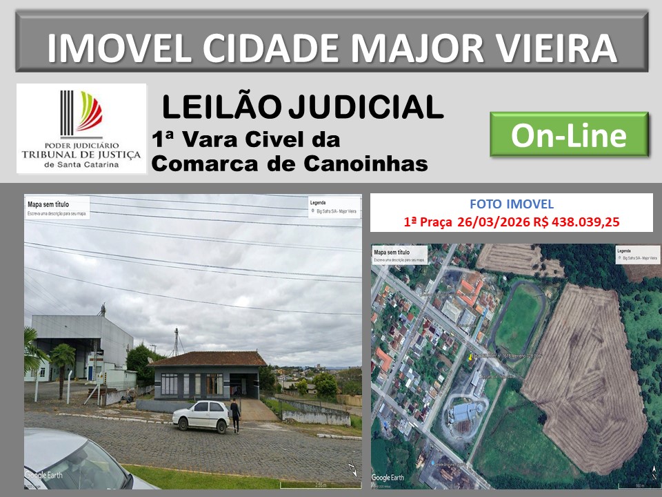 lEILÃO iMOVEL CIDADE DE MAJOR VIEIRA