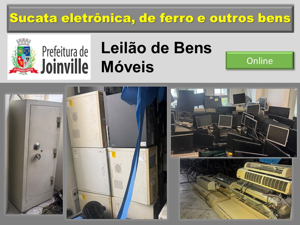 Leilão de bens móveis da Prefeitura de Joinville/SC